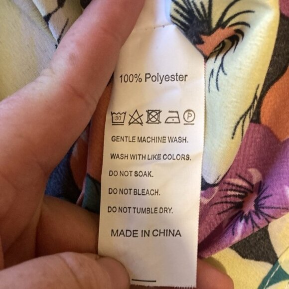 VCAY Full Floral Printed Long Sleeve Women'S Shirt size S new without tag - Picture 9 of 9